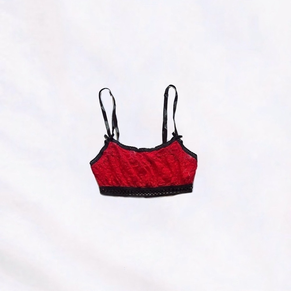 vintage sheer lace bralette